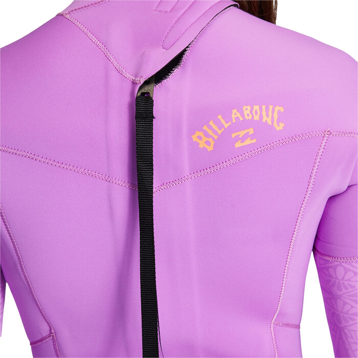 2024 Billabong Womens Synergy 3/2mm GBS Back Zip Wetsuit ABJW100132 - Bright Orchid